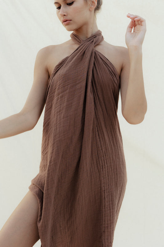 Alba dress/skirt - chocolat