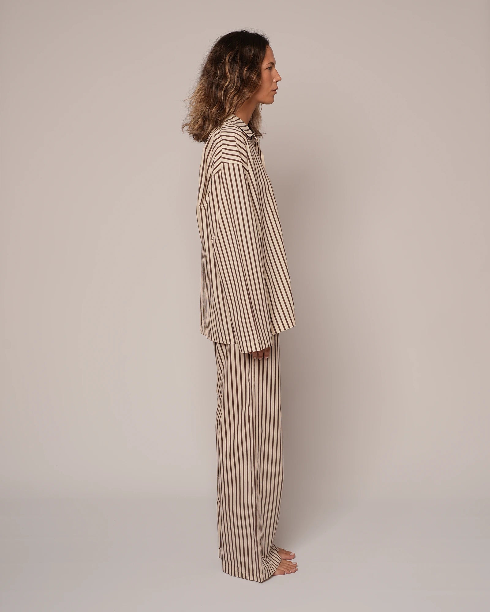 Marea - Pyjamas Marron stripes