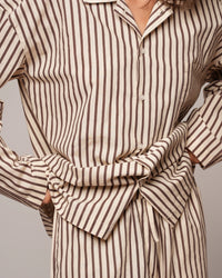 Marea - Pyjamas Marron stripes