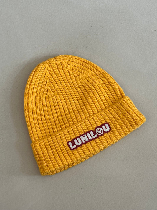 lunilou kids beanie yellow