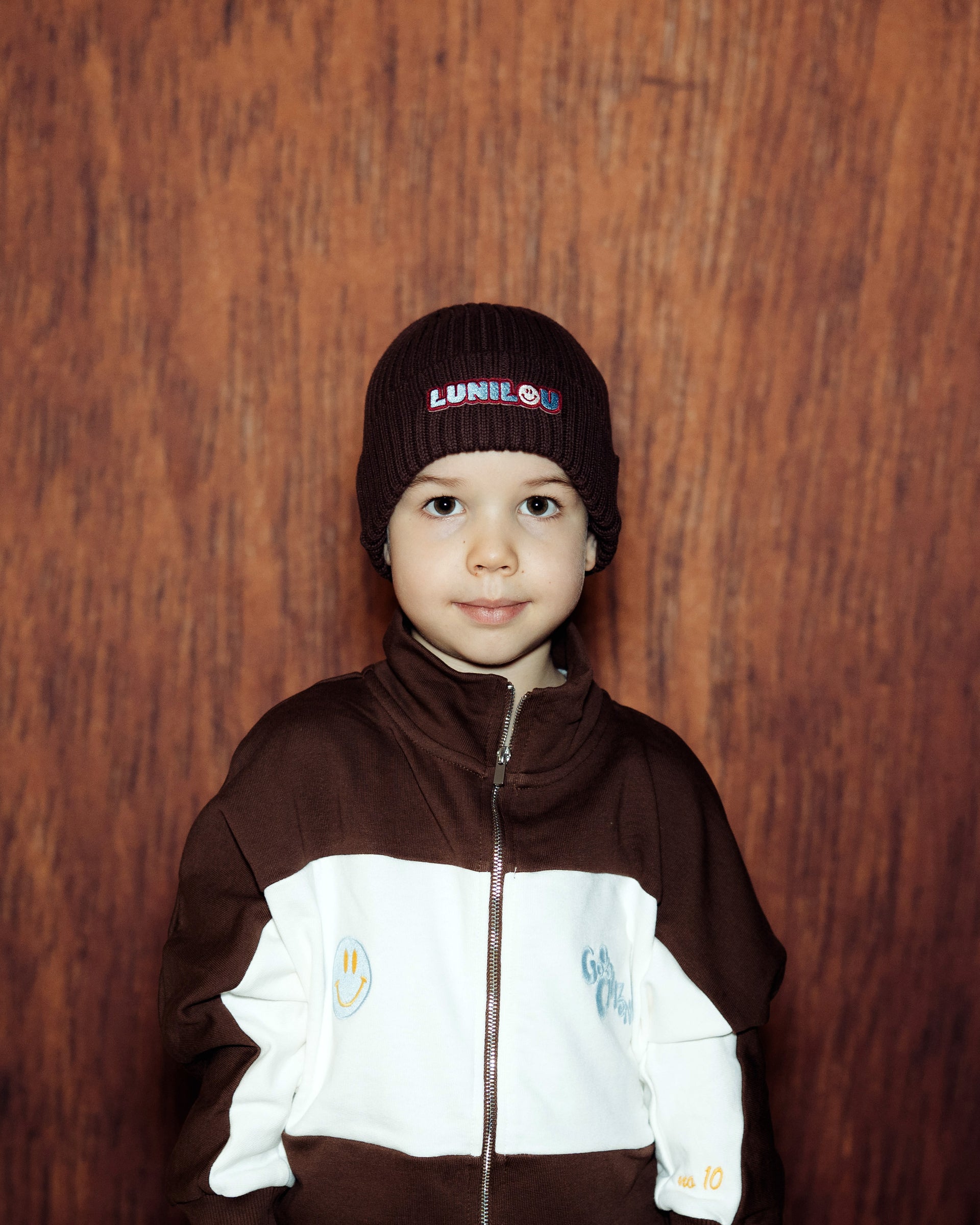 lunilou kids beanie choco