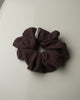 muslin scrunchie choc