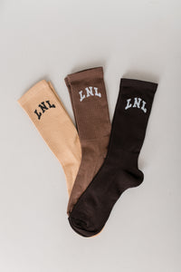 LNL socks - latte