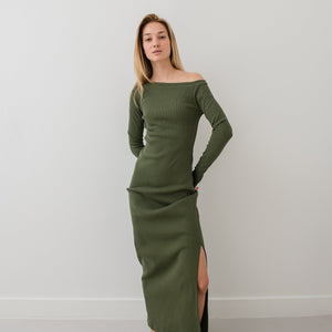 Talo long dress - olive
