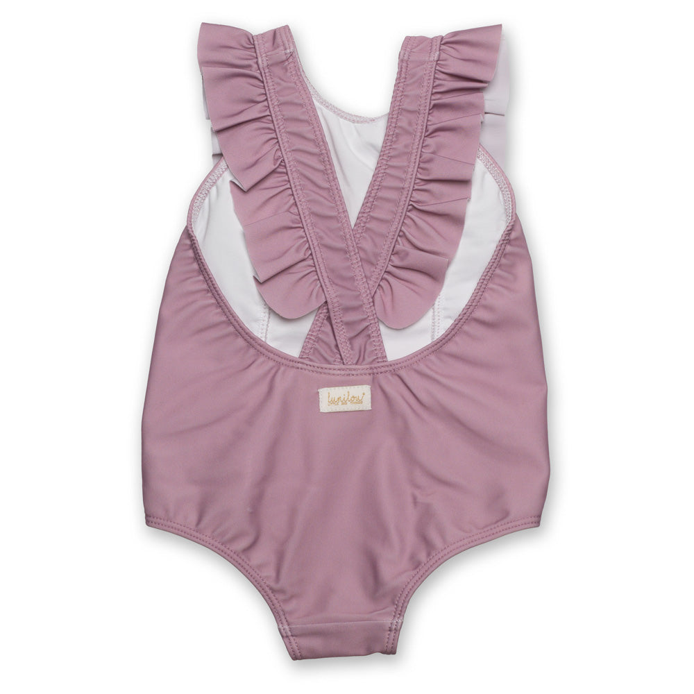 Swimsuit Volants Mauve
