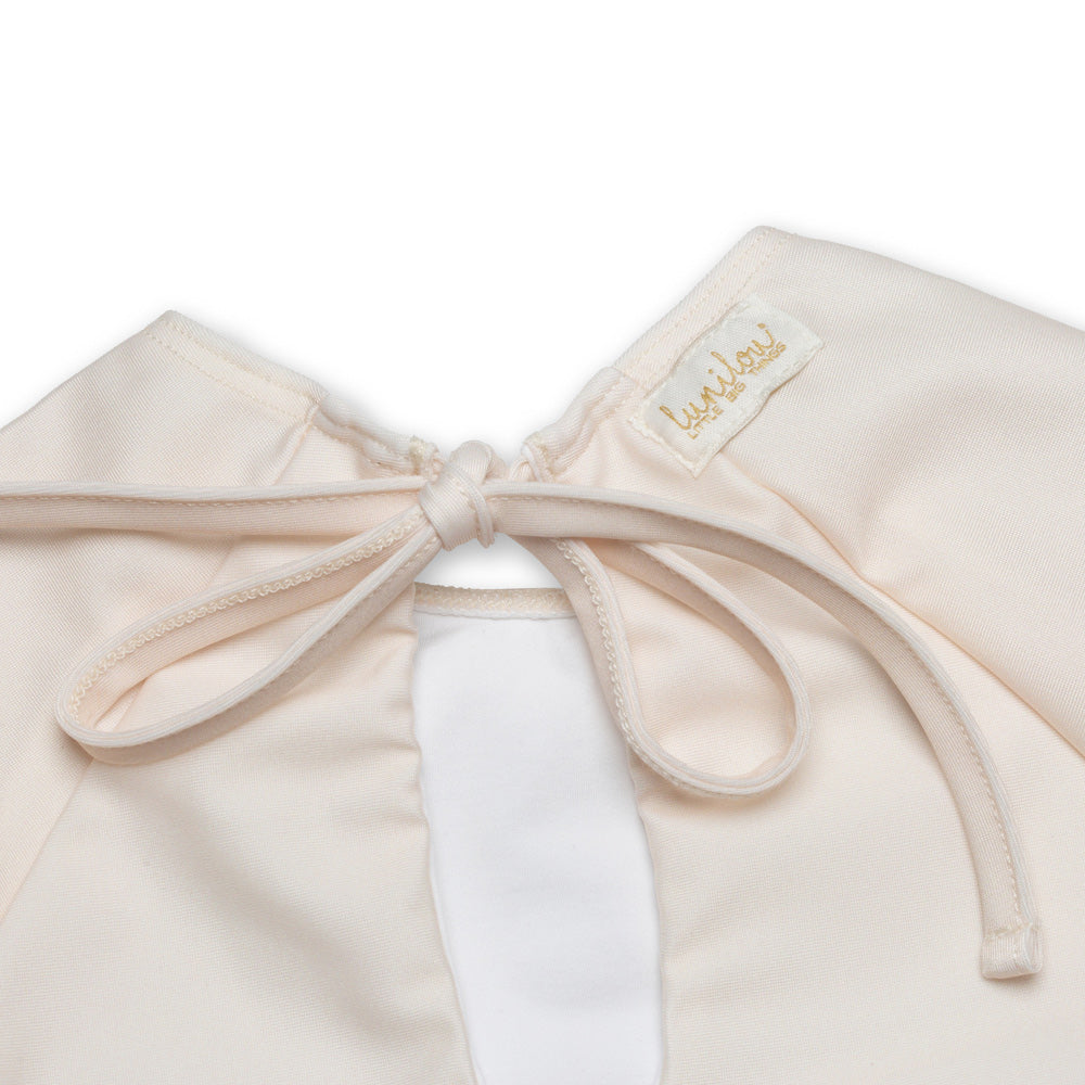 Swimsuit Long Sleeve Volants Iced Latte