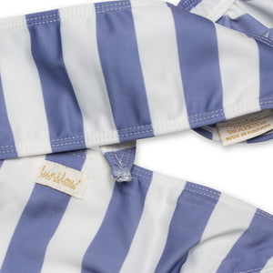 Bikini Volants Stripes Adriatic Blue