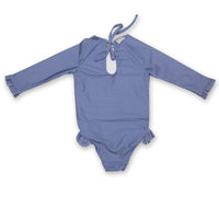 Swimsuit Long Sleeve Volants Adriatic Blue