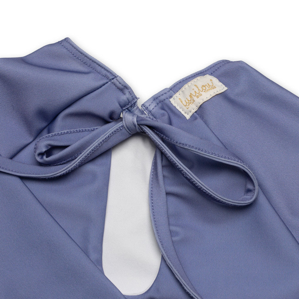 Swimsuit Long Sleeve Volants Adriatic Blue