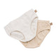 Girls panties stripes sand/off white duopack