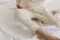 Rib pyjama unisex olives
