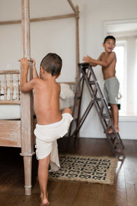Muslin kids short pants Off White