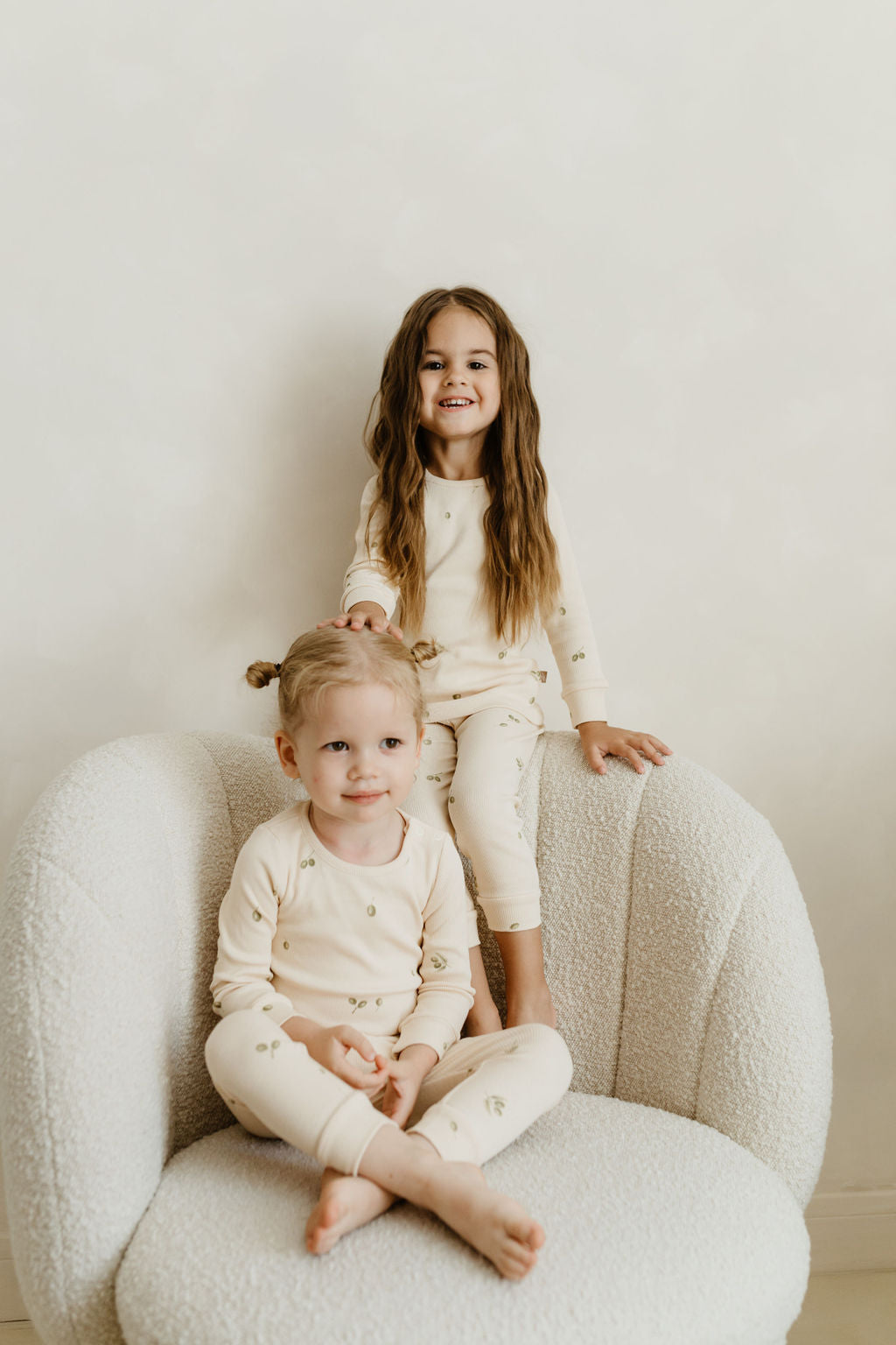 Rib pyjama unisex olives