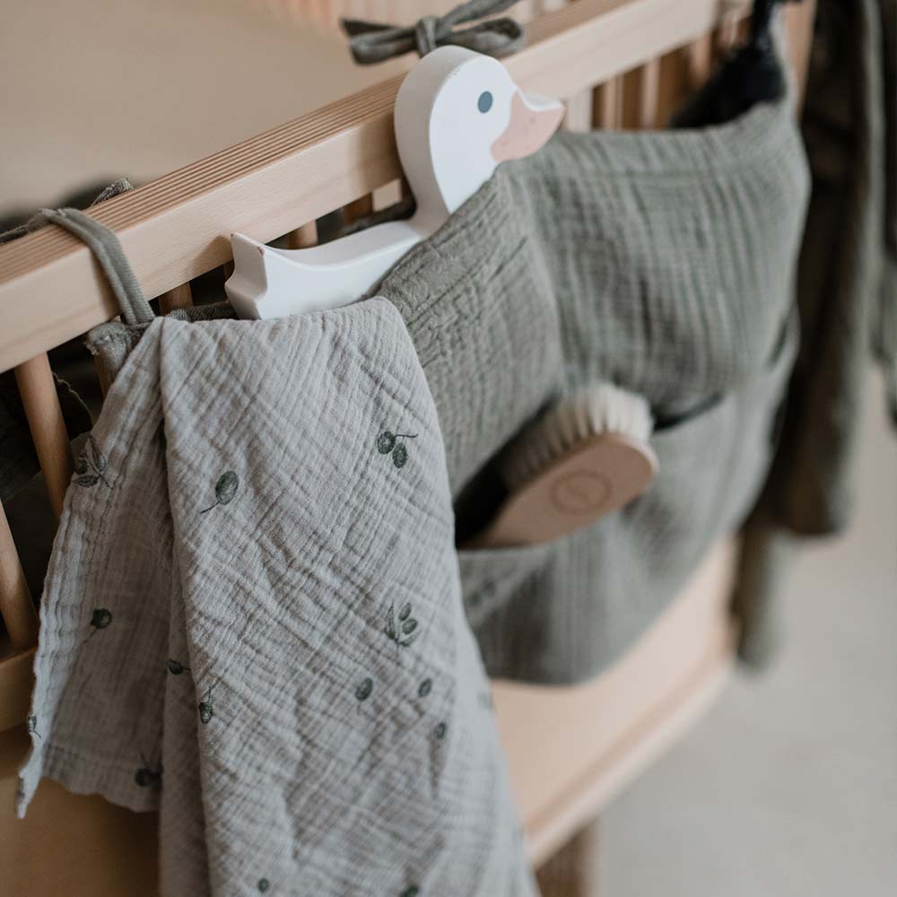 Muslin organizer Covert green