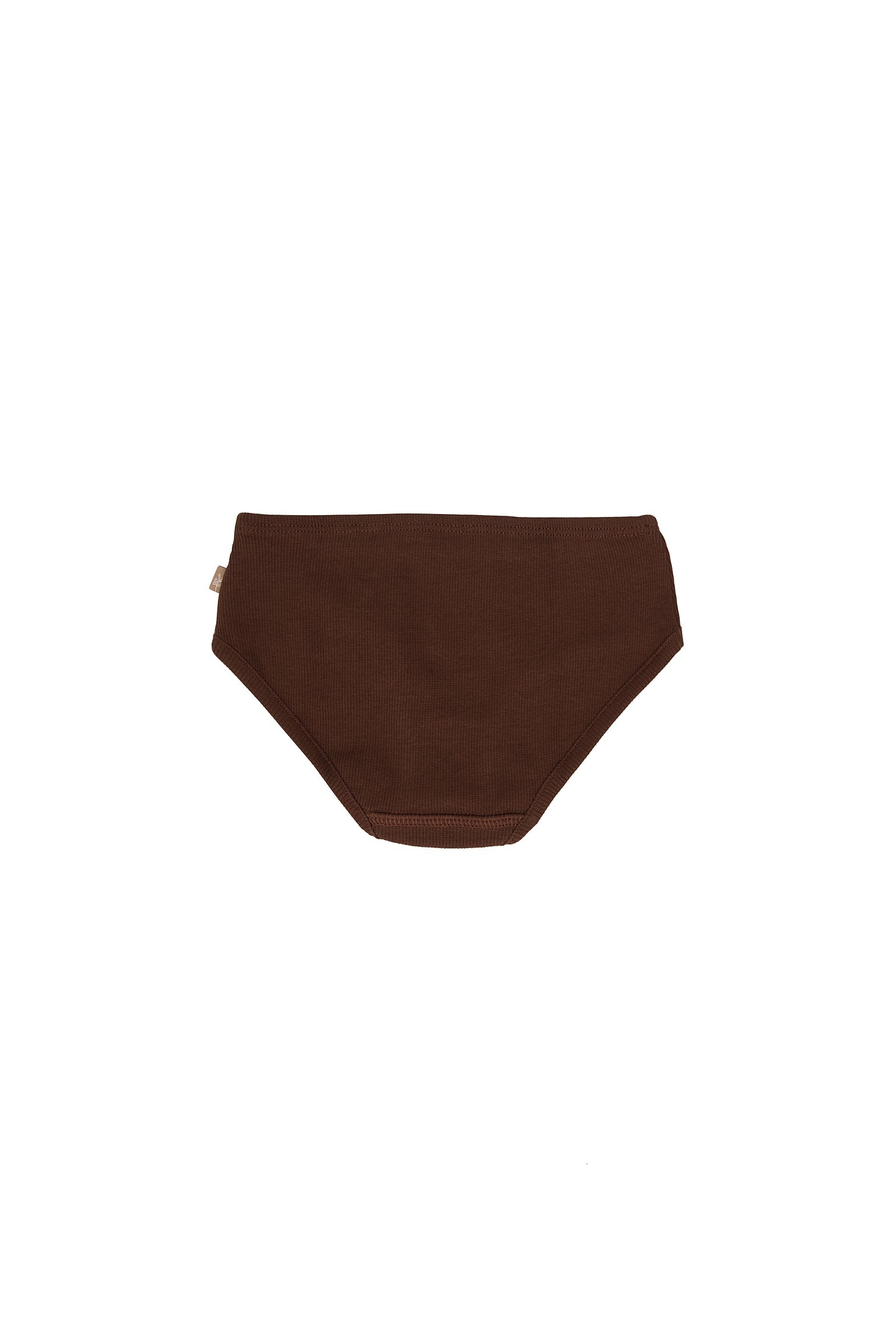 Girls panties chocolat/stripes chocolat duopack