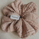 Muslin hair scrunchie maple sugar