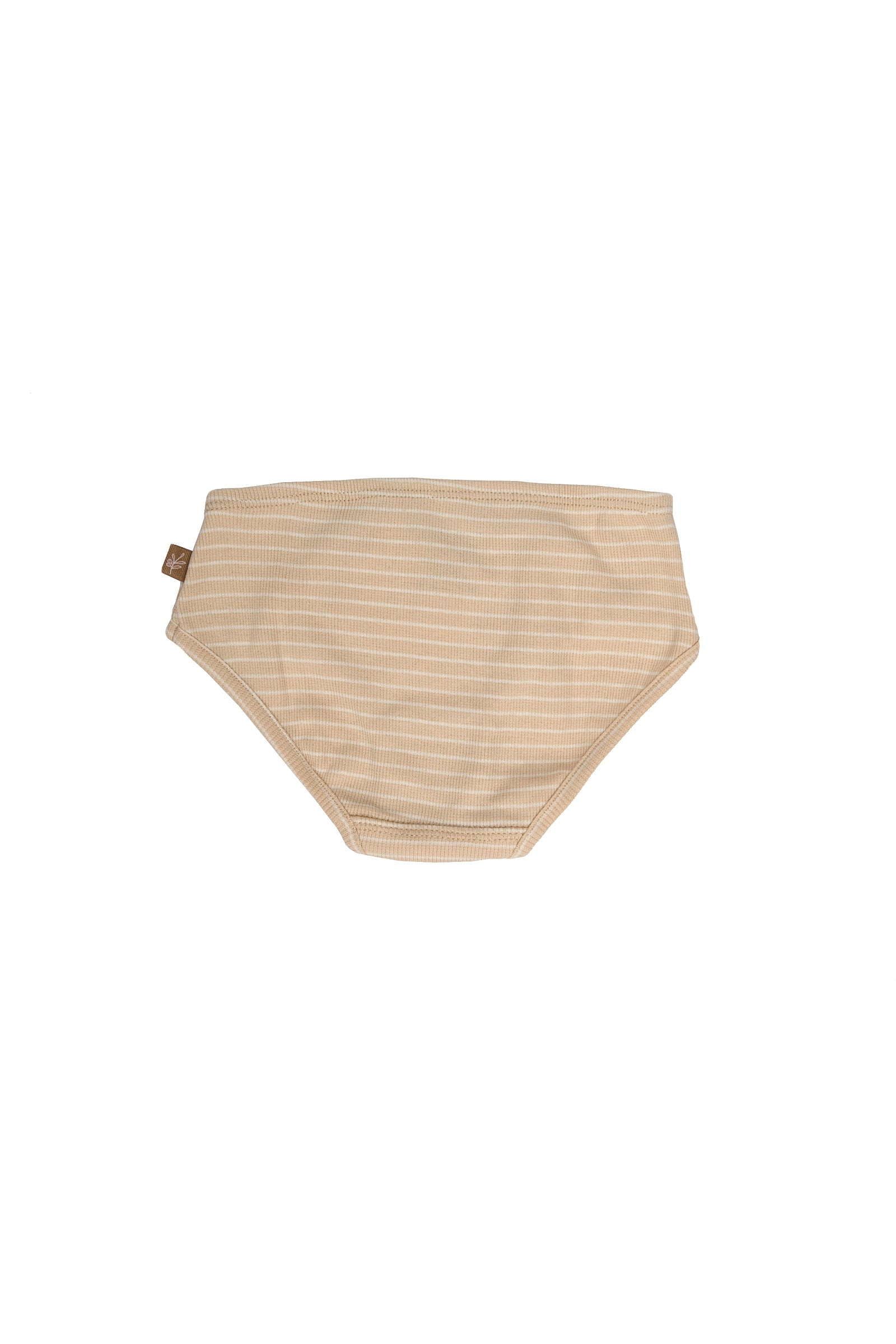 Girls panties stripes sand/off white duopack