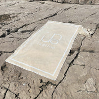 Organic beach towel monogram