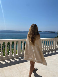 Organic beach towel monogram