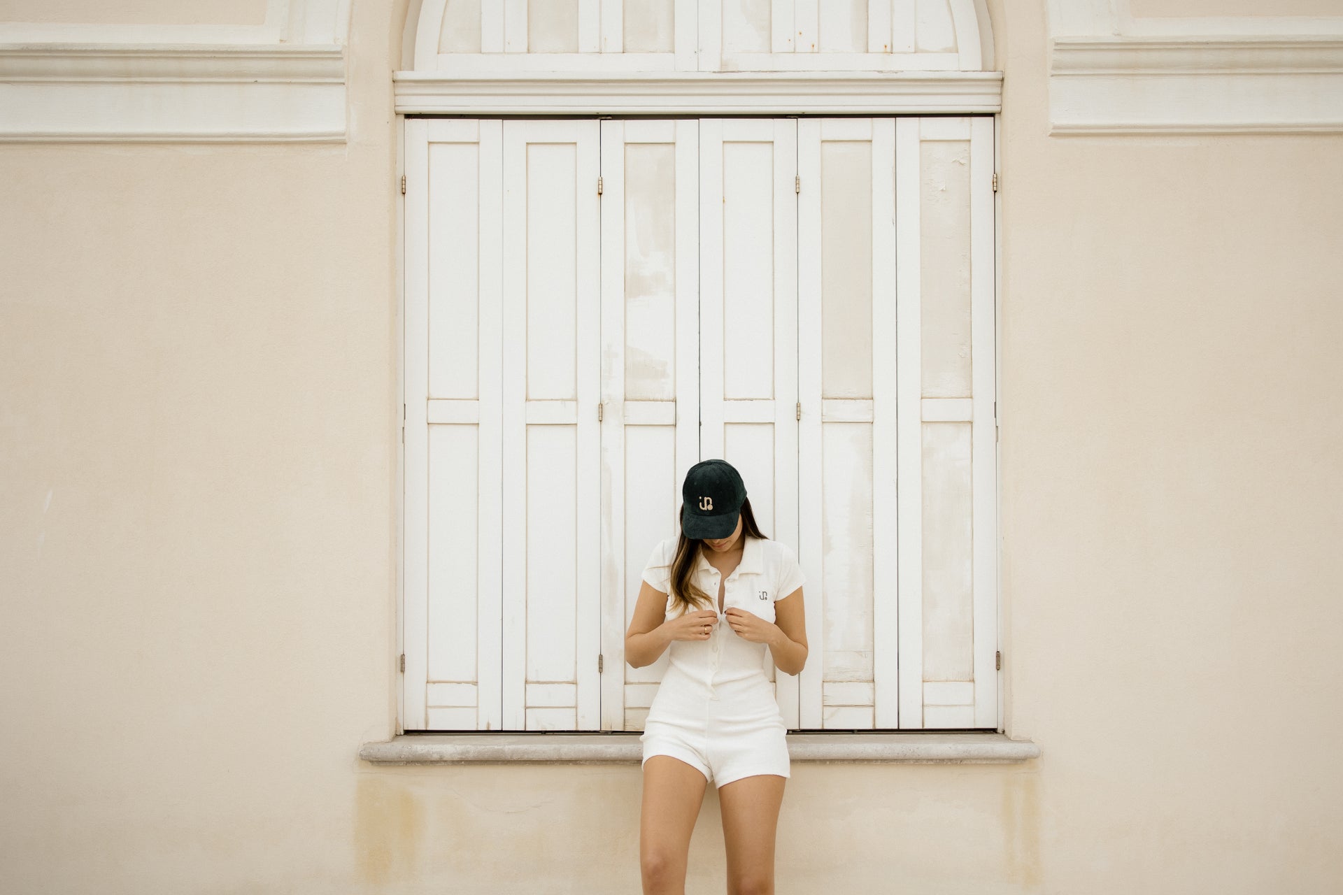 St. Tropez terry Jumpsuit off white