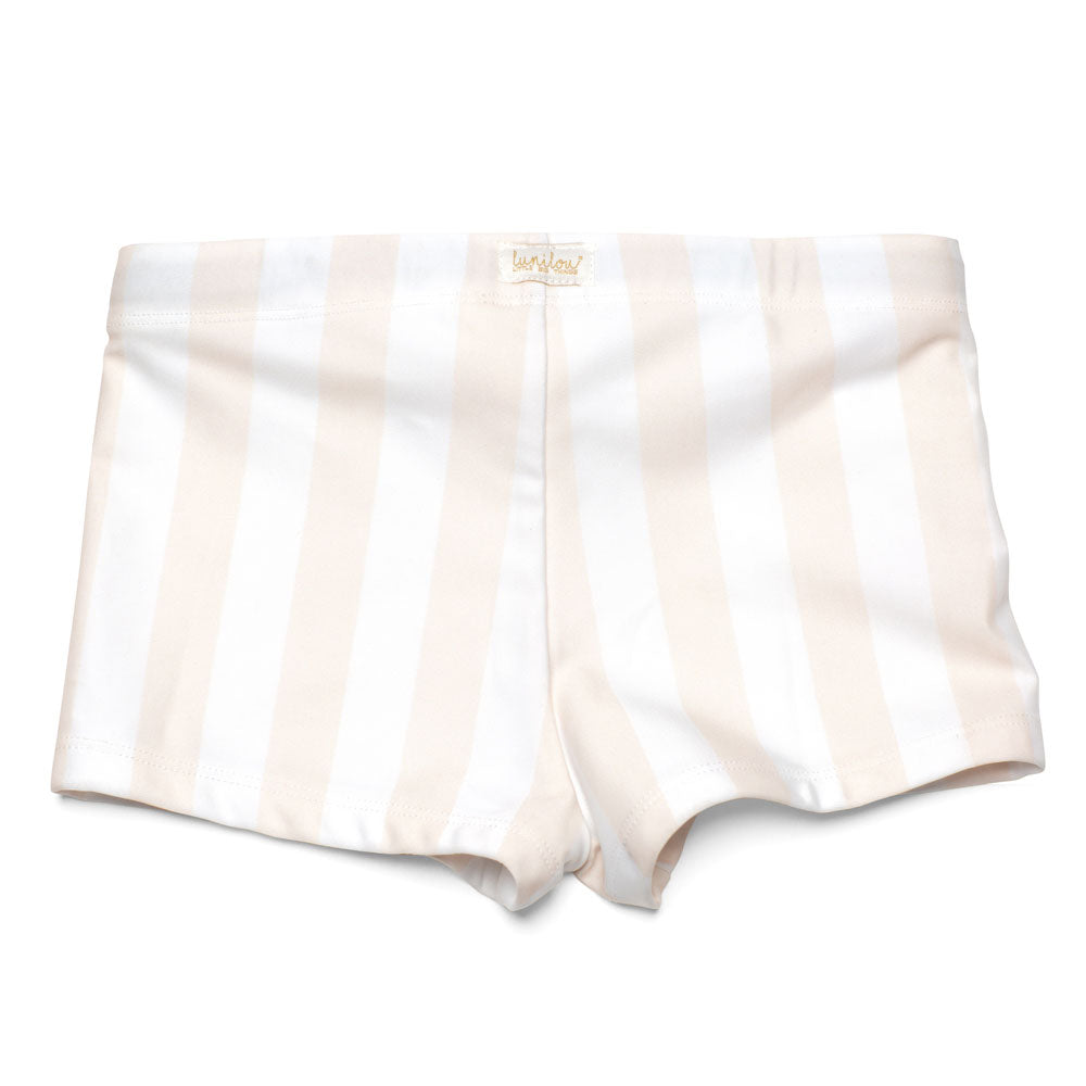 Swim Briefs Boys Stripes Iced Latte