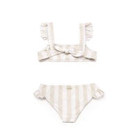 Bikini Volants Stripes Iced Latte