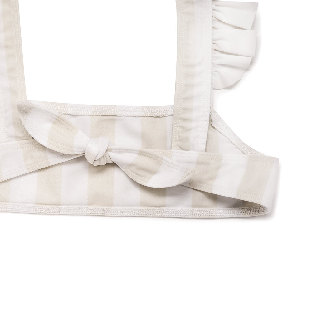 Bikini Volants Stripes Iced Latte
