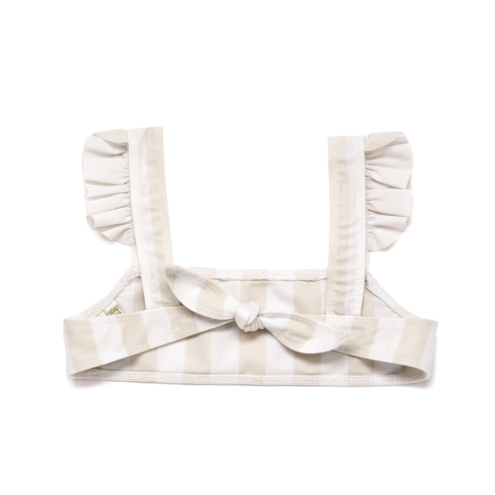 Bikini Volants Stripes Iced Latte
