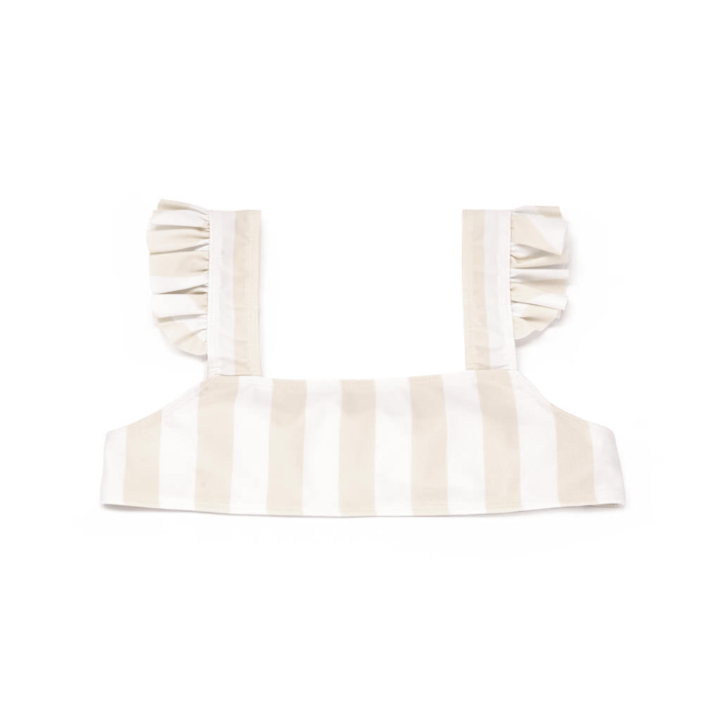 Bikini Volants Stripes Iced Latte