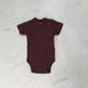 Newborn body short sleeves Chocolat