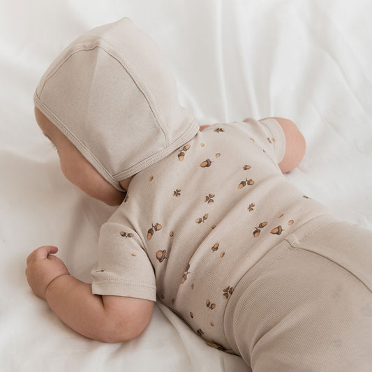 Newborn bonnet Iced latte