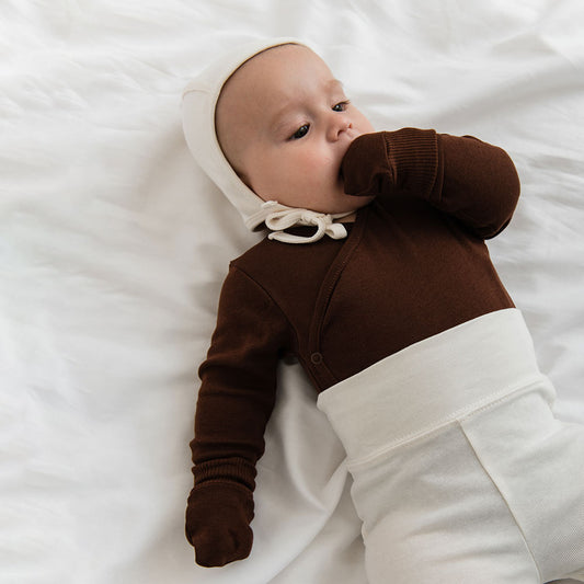Newborn gloves Chocolat