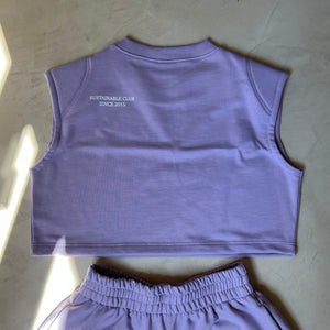 boxing top lilac