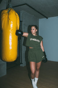 boxing shorts olive