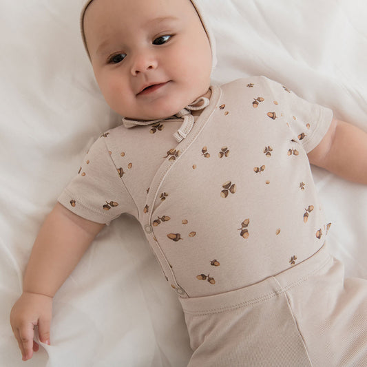 Newborn body short sleeves Acorn