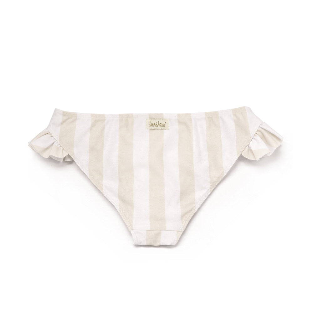 Bikini Volants Stripes Iced Latte