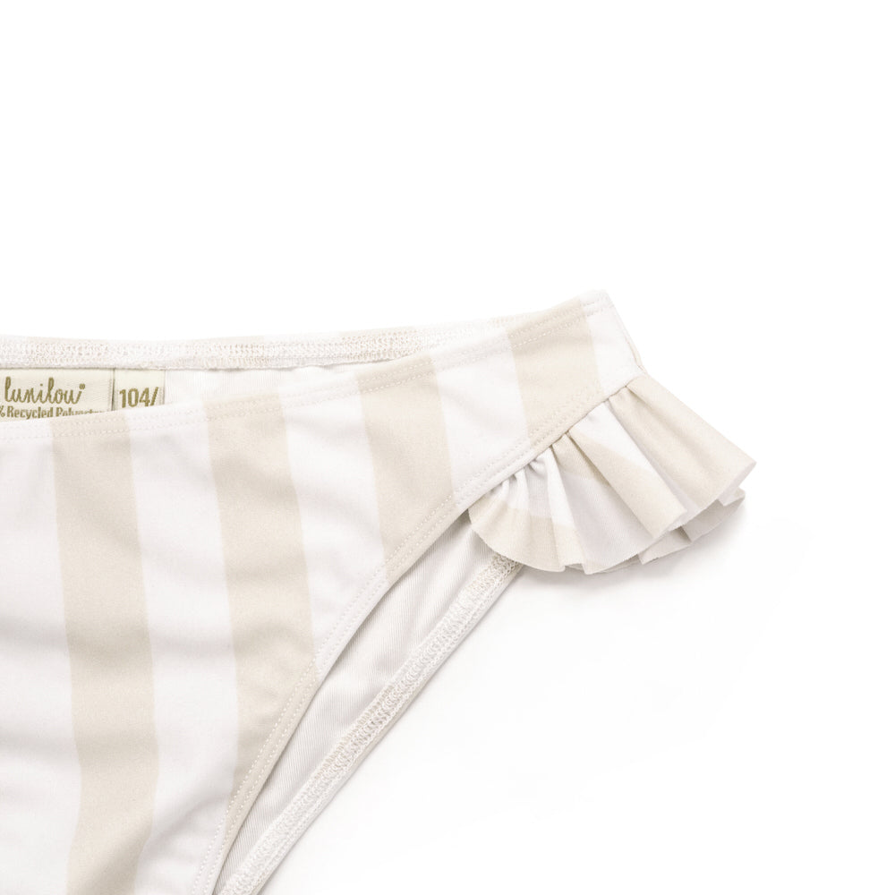 Bikini Volants Stripes Iced Latte