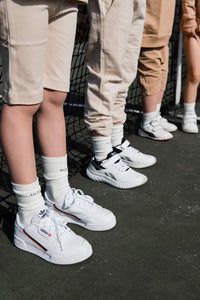 Tennis socks organic cotton kids milk