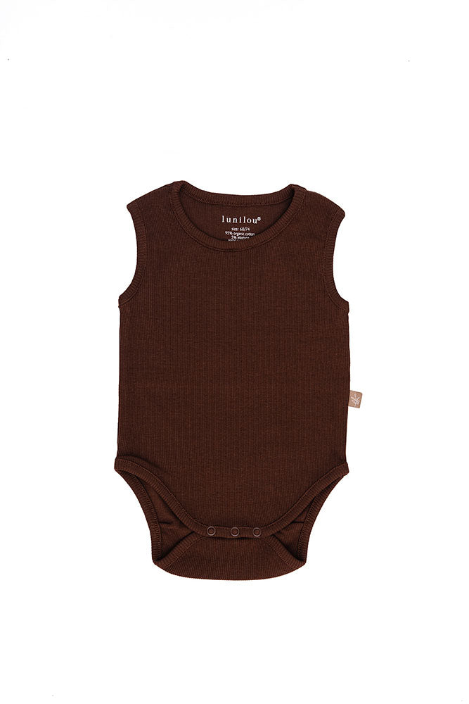 Rib tank body chocolat