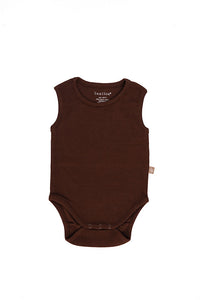 Rib tank body chocolat