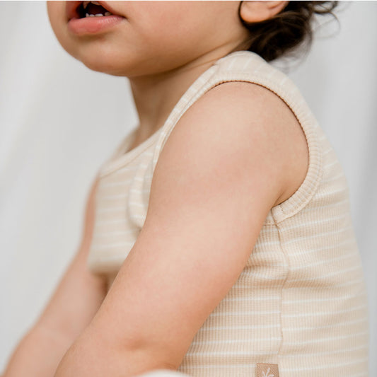Rib tank body sand/off white