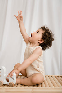 Rib tank body sand/off white